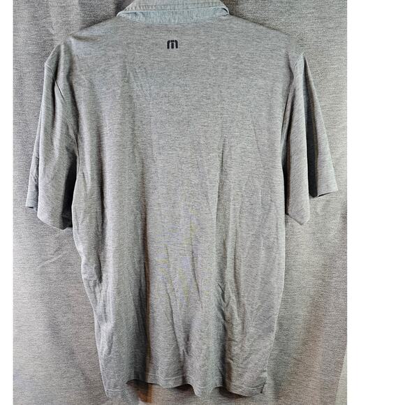 Travis Mathew Woodland Heather Gray Portabella Mens Golf Polo L Pima Cotton - Picture 5 of 6